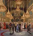 De réception du Lord Maire dans le Burgerzaal du Palais Royal sur le barrage, 1929