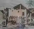 Marché aux esclaves à Ujiji (Tanzanie) (prob. XIXe&nbsp;siècle).