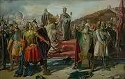 Le conseil avant la bataille de Kosovo Polje, 1899
