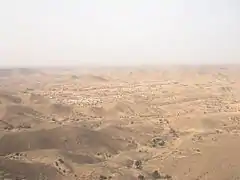 Paysage du gouvernorat de Tataouine (sud de la Tunisie).