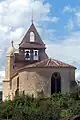 Côté est de l'église et chevet (août&nbsp;2011)