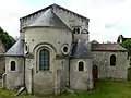Le chevet de l'église.
