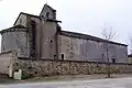 Vue nord-est de l'église Saint-Hilaire (janv.&nbsp;2012).