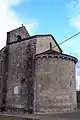 Le chevet de l'église (janv.&nbsp;2012).