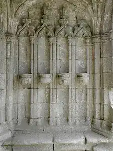 Intérieur du porche sud.