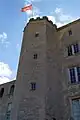 La tour vue de la cour (sept.&nbsp;2011)