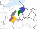 Les seigneuries au XVIe&nbsp;siècle
