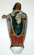 Saint Louis, statue polychrome (XVIIe&nbsp;siècle).