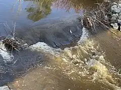 Du pont acier et bois P-19613, rang Saint-Joseph