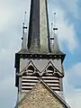 Église Sainte-Colombe : la chambre des cloches.