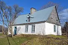 Maison Drouin à Sainte-Famille-de-l'Île-d'Orléans érigée entre 1729 et 1735.
