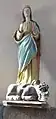 Église paroissiale de Sainte-Sève : statue de sainte Sève.