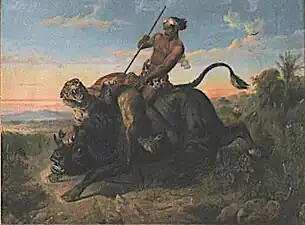 La Chasse au cerf sur l’île de Java, 1847, Paris, musée du Louvre.