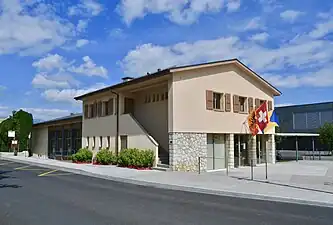 La salle communale.