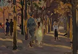 Au parc.
