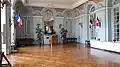 Salon de réception du palais abbatial de Remiremont.