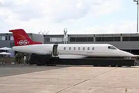 Fuselage du Learjet 85 au salon du Bourget 2009