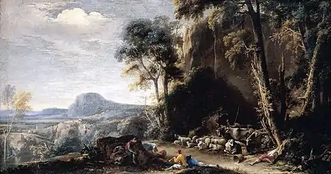 Paysage boisé, v. 1650Collection particulière.
