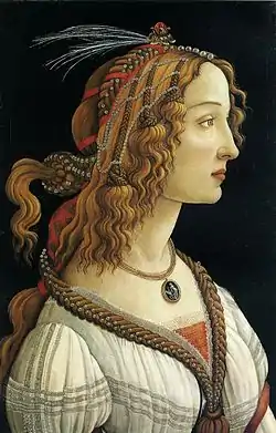 Sandro Botticelli, Portrait de Simonetta Vespucci, vers 1480-1485, Francfort, Musée Städel.