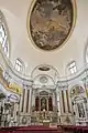 Église de la Pietà, 1745-1760, Venise. Peinture : Giambattista Tiepolo, Le couronnement de la Vierge