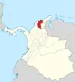La province de Santa Marta en 1855.