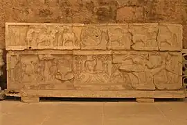Crypte de Saint-Victor, sarcophage paléochrétien du Ve&nbsp;siècle.