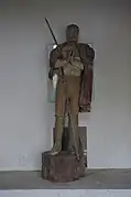 Photographie d’une statue de saint Isidore.