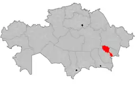 Localisation de District de Sarkand