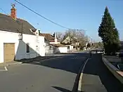 La route d'Issoudun en 2012.