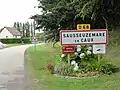 Entrée de l'agglomération.