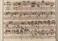 partition manuscrite