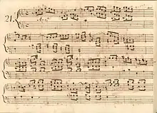 partition manuscrite