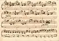 partition manuscrite
