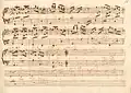 partition manuscrite