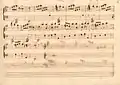 partition manuscrite