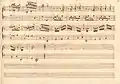 partition manuscrite