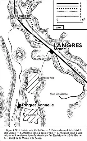 Ancien complexe ferroviaire de Langres.