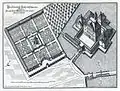 Le château d'Oranienbourg&nbsp;(de) et ses jardins, 1652.