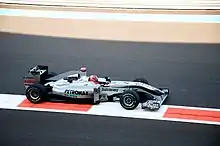 Photo de la Mercedes-Benz MGP W01 de Schumacher