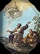 La Vierge apparaît au prophète Élie sur le mont Carmel Giustino Menescardi