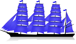 Quatre-mâts barque, gréé de voiles carrées sur les trois premiers mâts. Voile à corne sur le mât d'artimon pour aider à la direction.