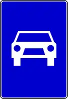 panneau voie rapide