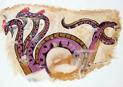 Le serpent à trois têtes.