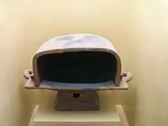 Braséro servant pour la cuisson des aliments. VIe&nbsp;– IVe&nbsp;siècle av. J.-C. Musée de l'Agora antique d'Athènes.