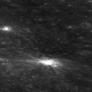 Autre vue oblique par LRO, pointant vers l'est