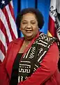 Shirley Weber&nbsp;(en) (D) Secrétaire d'État depuis 2021