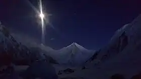 Sia Kangri la nuit.