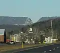 Le passage de l'Interstate 68 à travers la Sideling Hill.