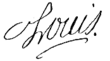 Signature de Louis&nbsp;XV