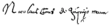 Signature de Nikola Šubić Zrinski